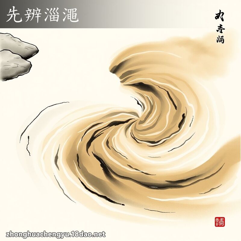 先辨淄澠 - 中华成语配图