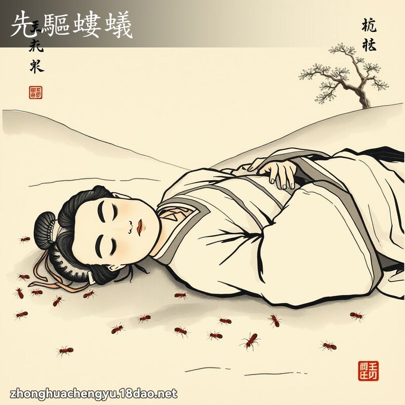 先驅螻蟻 - 中華成語配圖