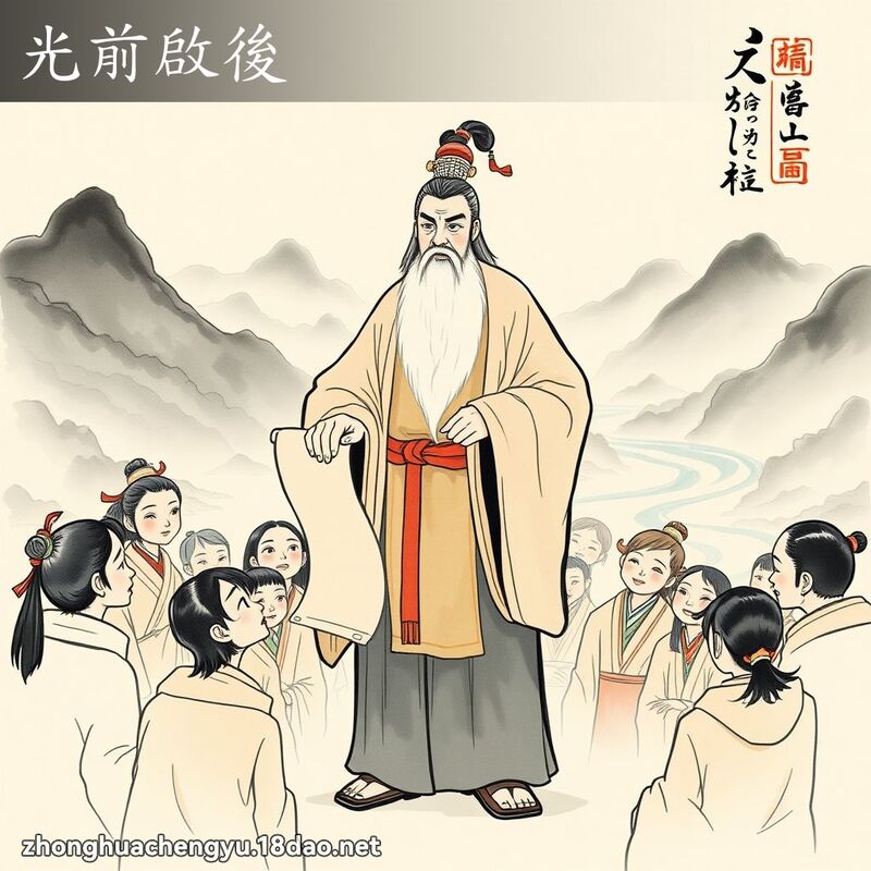 光前啟後 - 中華成語配圖