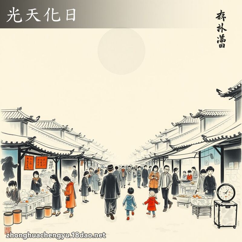 光天化日 - 中華成語配圖