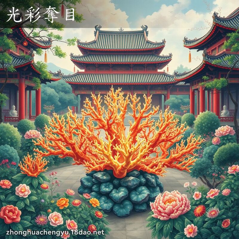 光彩奪目 - 中華成語配圖