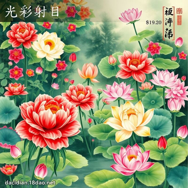 光彩射目 配图