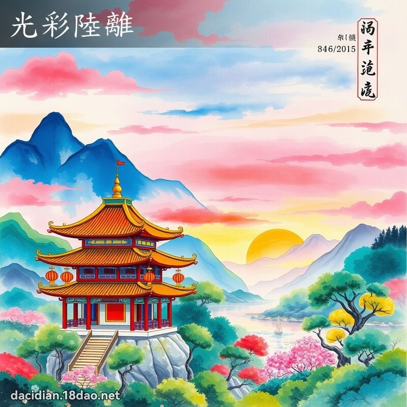 光彩陆离 配图