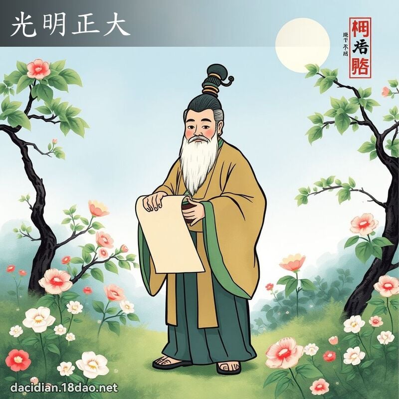 光明正大 配图