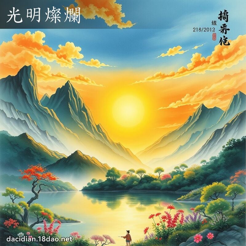 光明灿烂 配图