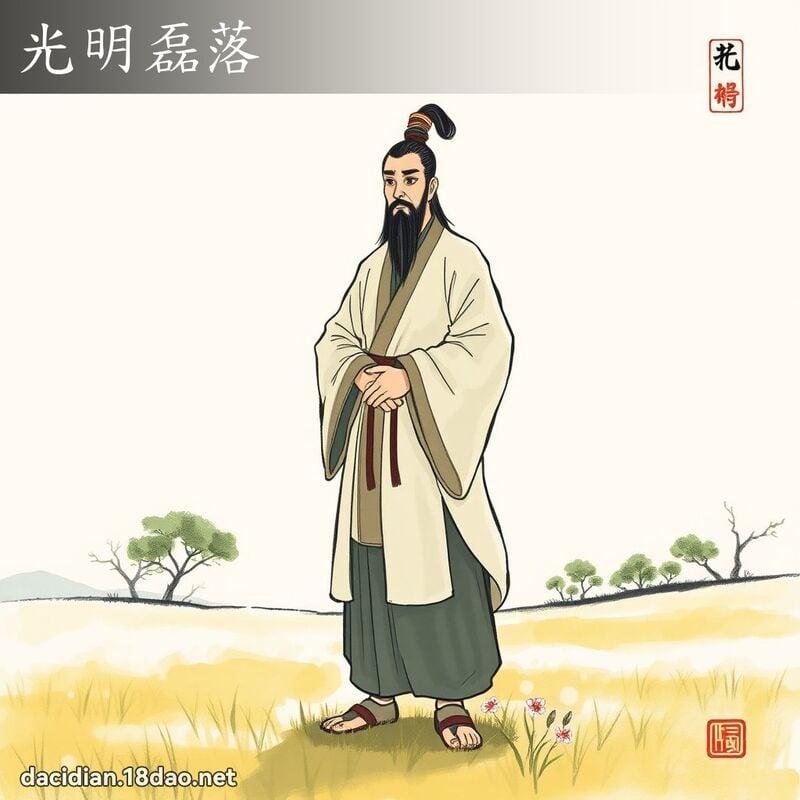 光明磊落 配图