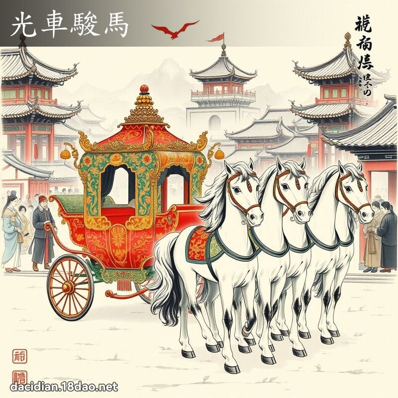 光车骏马 配图
