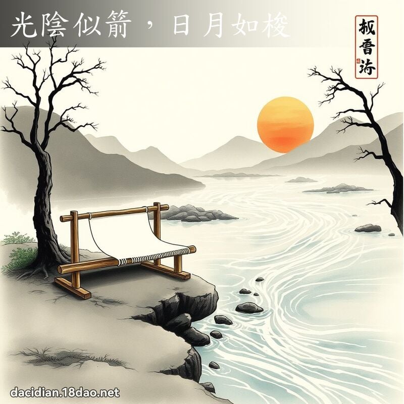 光阴似箭,日月如梭 配图