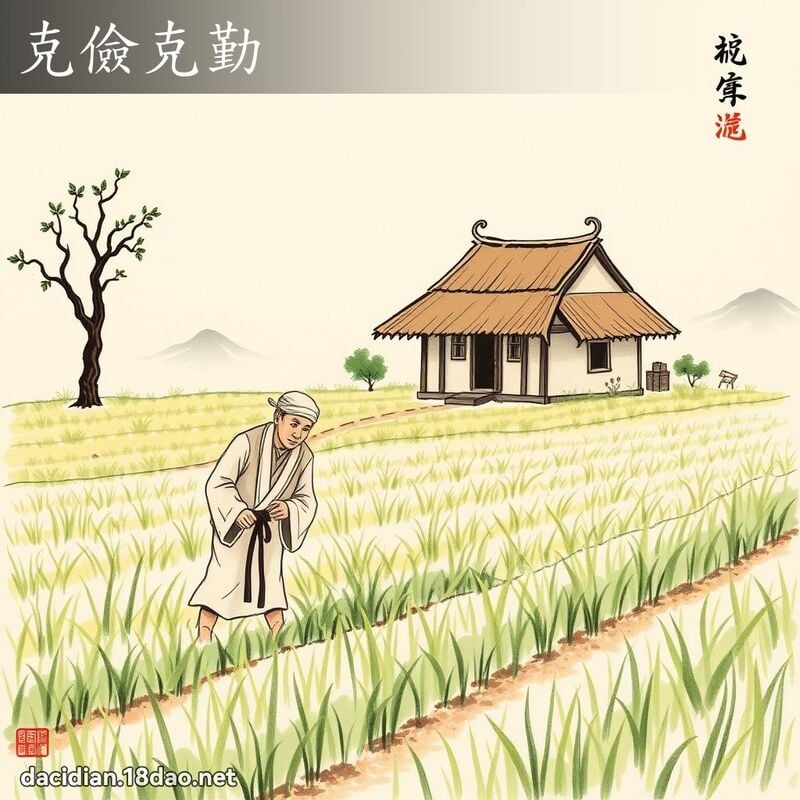 克俭克勤 配图