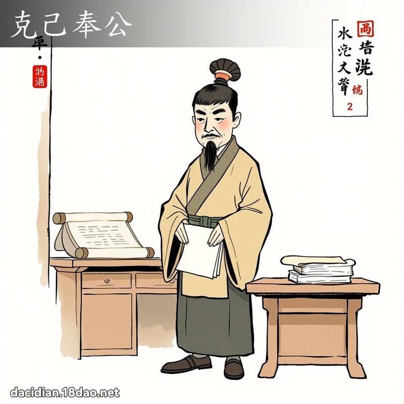 克己奉公 配图