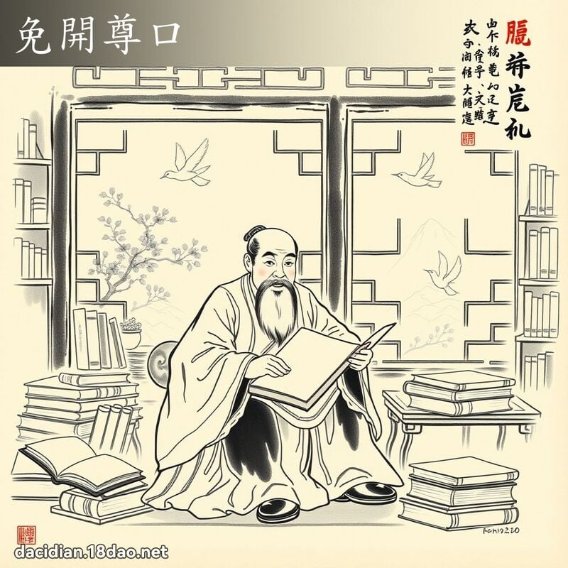 免开尊口 配图