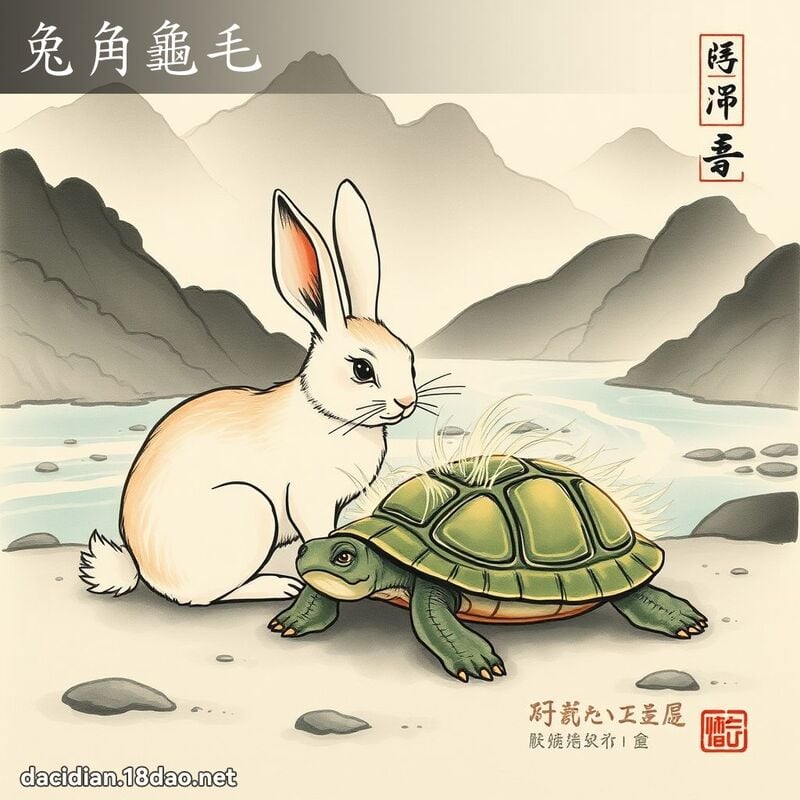 兔角龟毛 配图