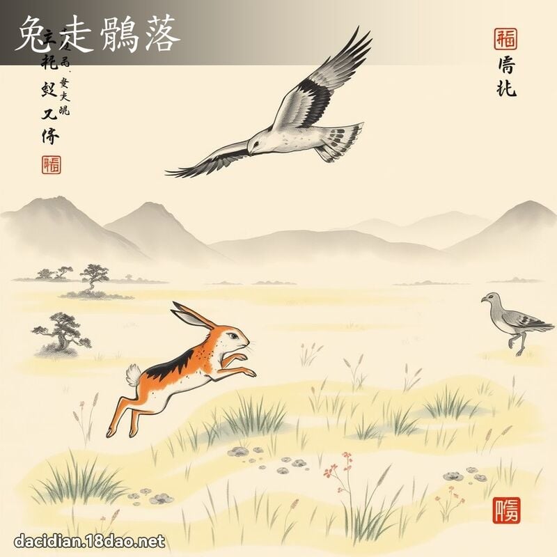 兔走鶻落 配图