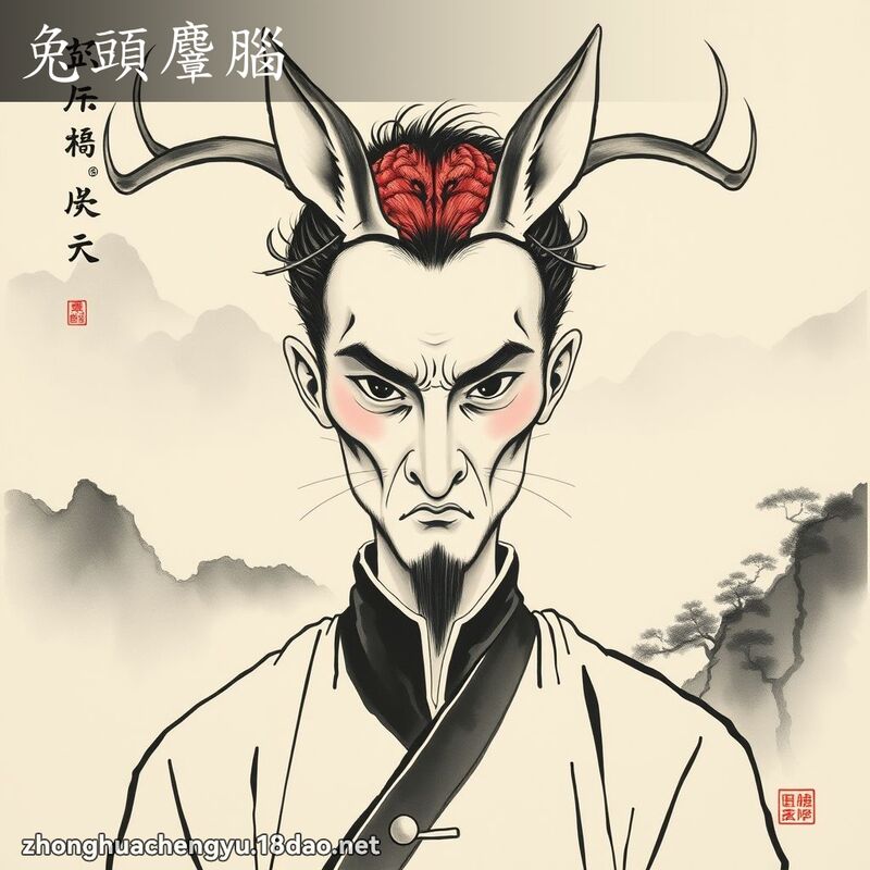 兔头麞脑 - 中华成语配图