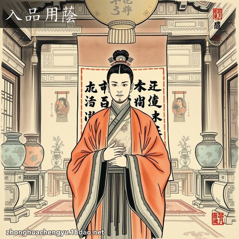 入品用蔭 - 中華成語配圖