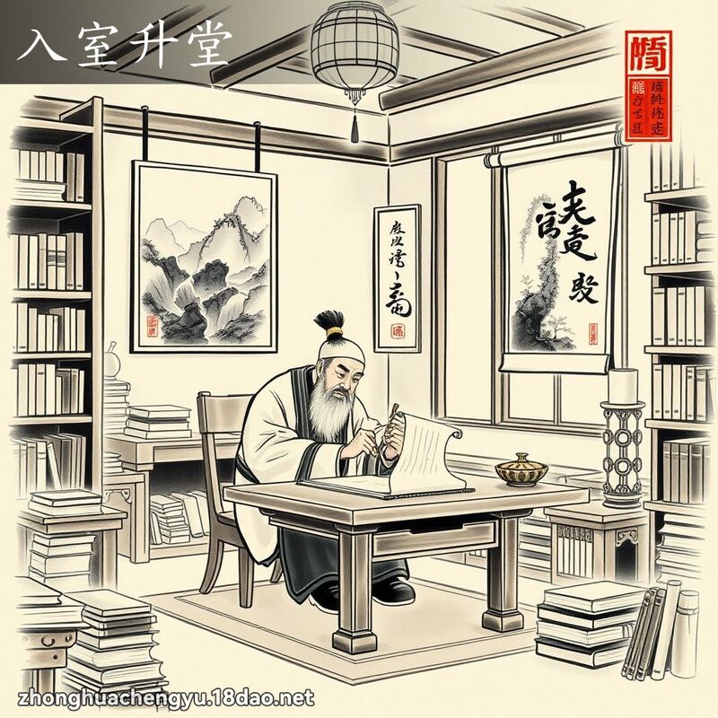 入室升堂 - 中华成语配图