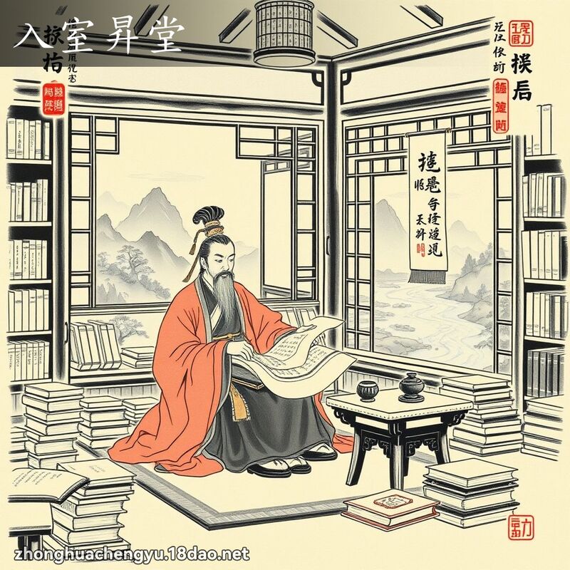 入室昇堂 - 中华成语配图