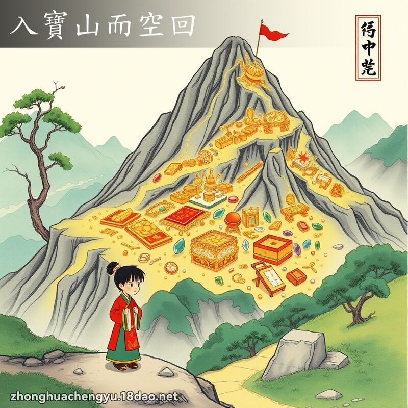 入宝山而空回 - 中华成语配图
