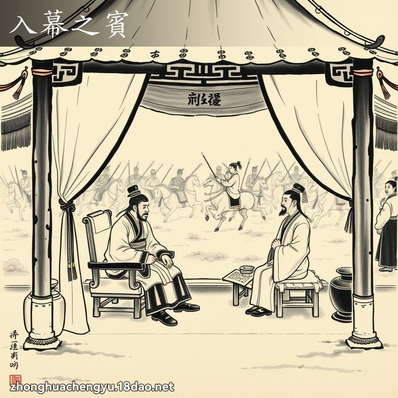 入幕之宾 - 中华成语配图