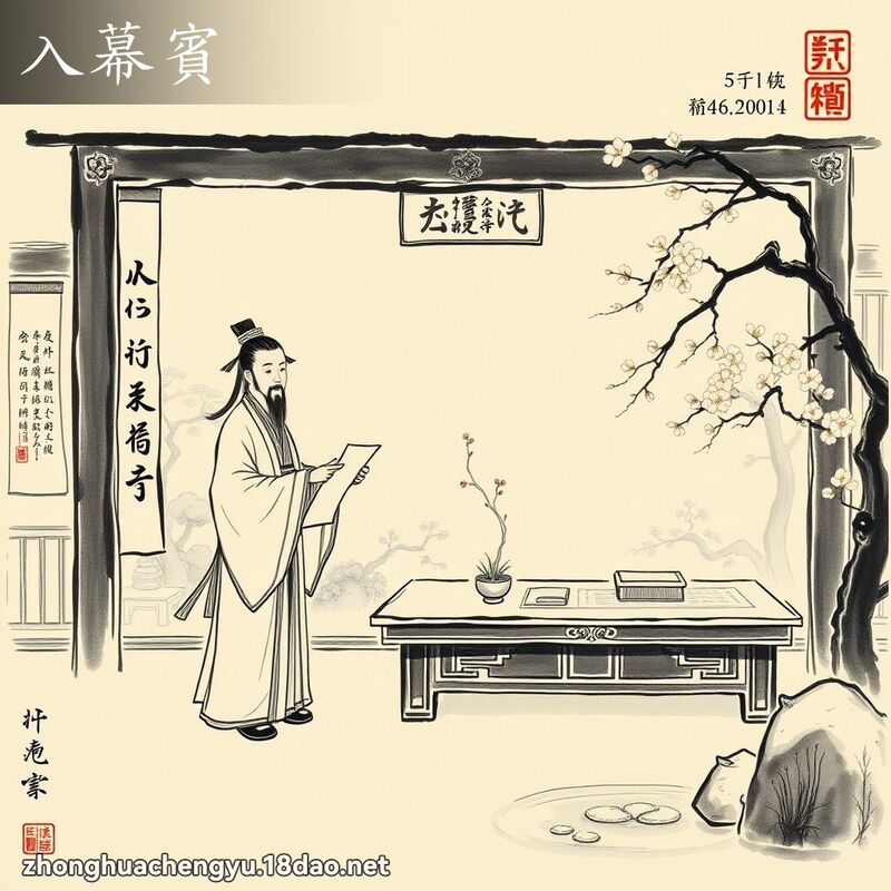 入幕宾 - 中华成语配图