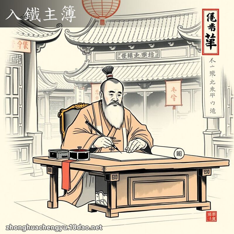 入鐵主簿 - 中華成語配圖