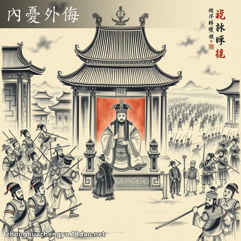 內忧外侮 - 中华成语配图