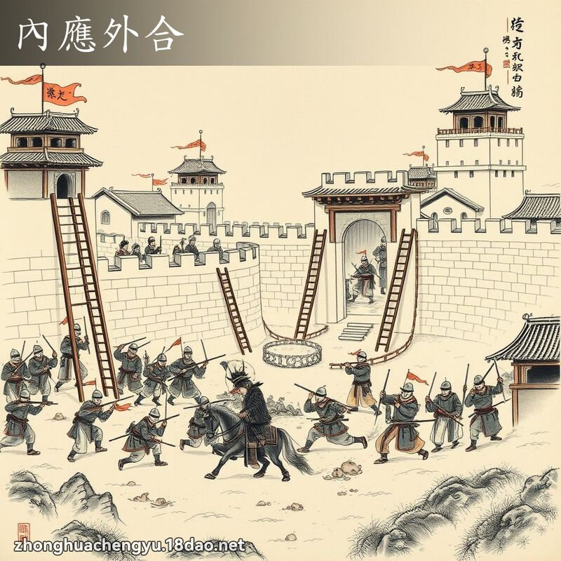 內應外合 - 中華成語配圖
