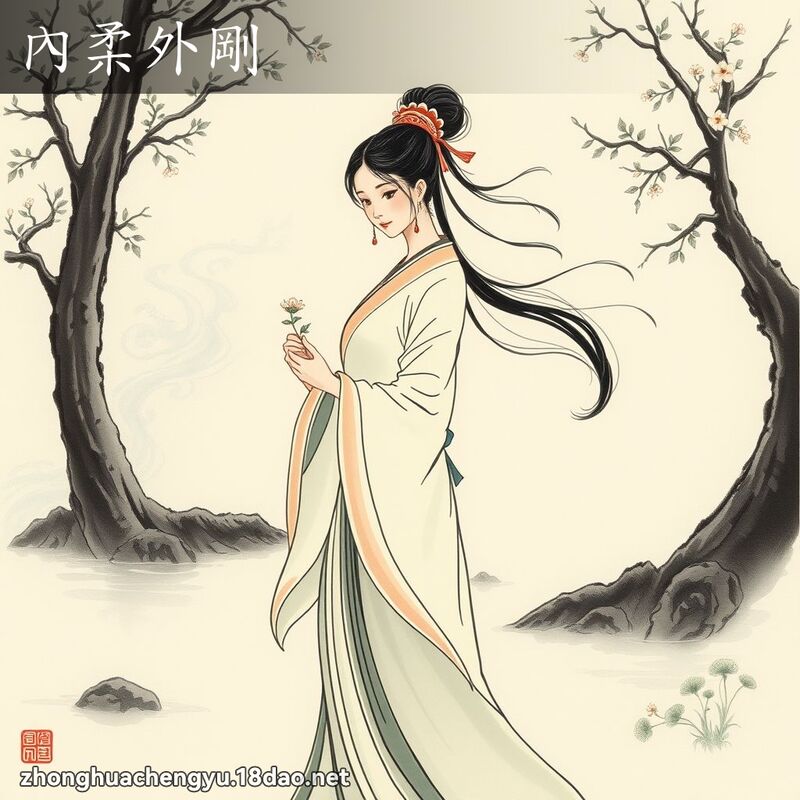 內柔外剛 - 中華成語配圖