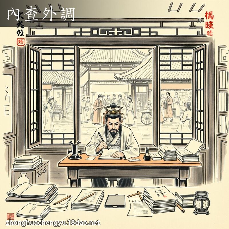 內查外調 - 中華成語配圖