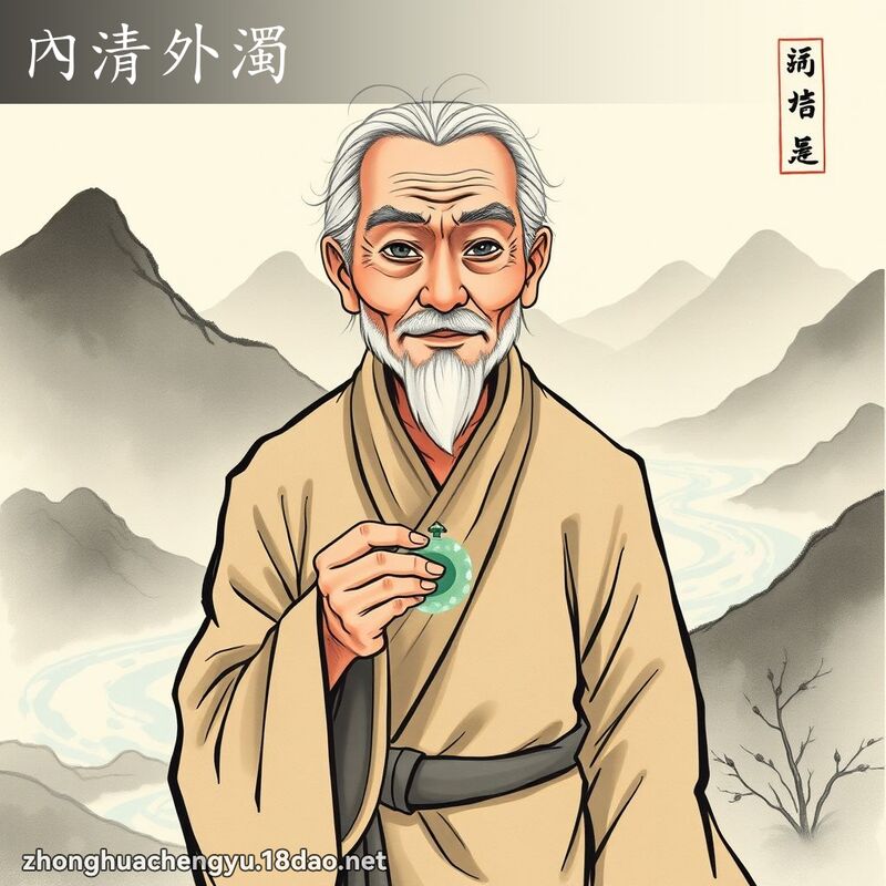 內清外浊 - 中华成语配图