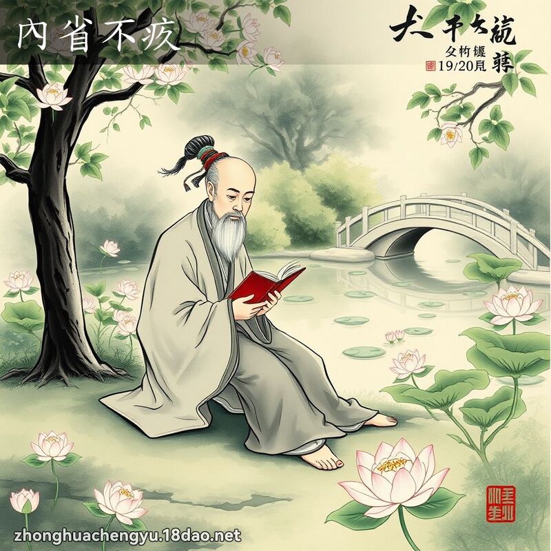 內省不疚 - 中华成语配图