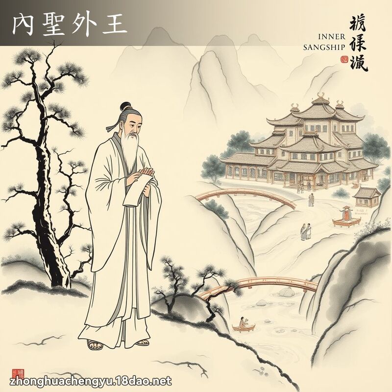 內圣外王 - 中华成语配图