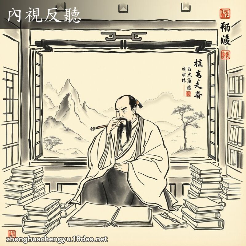 內視反聽 - 中華成語配圖