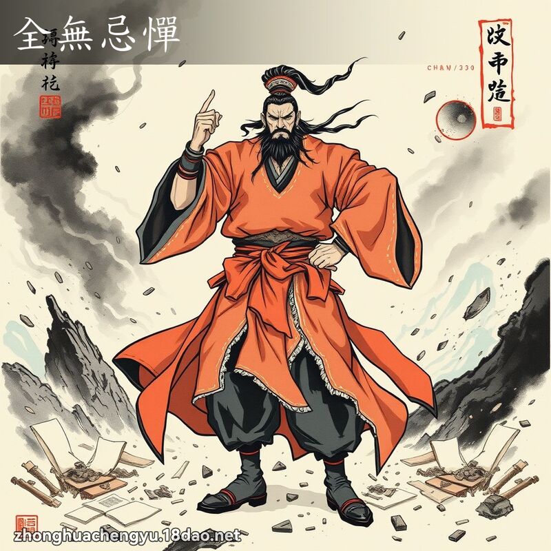 全無忌憚 - 中華成語配圖