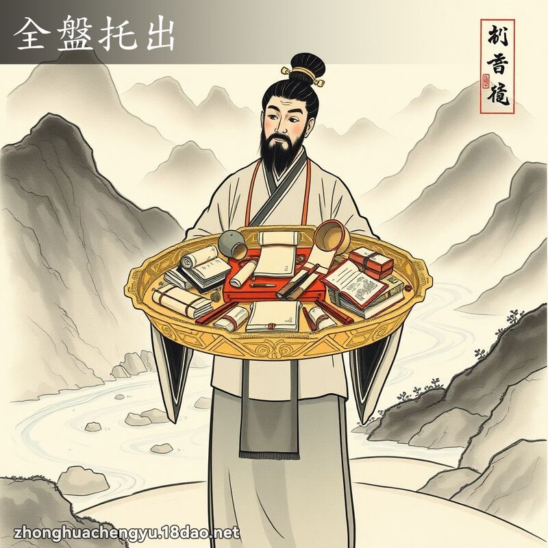 全盤托出 - 中華成語配圖