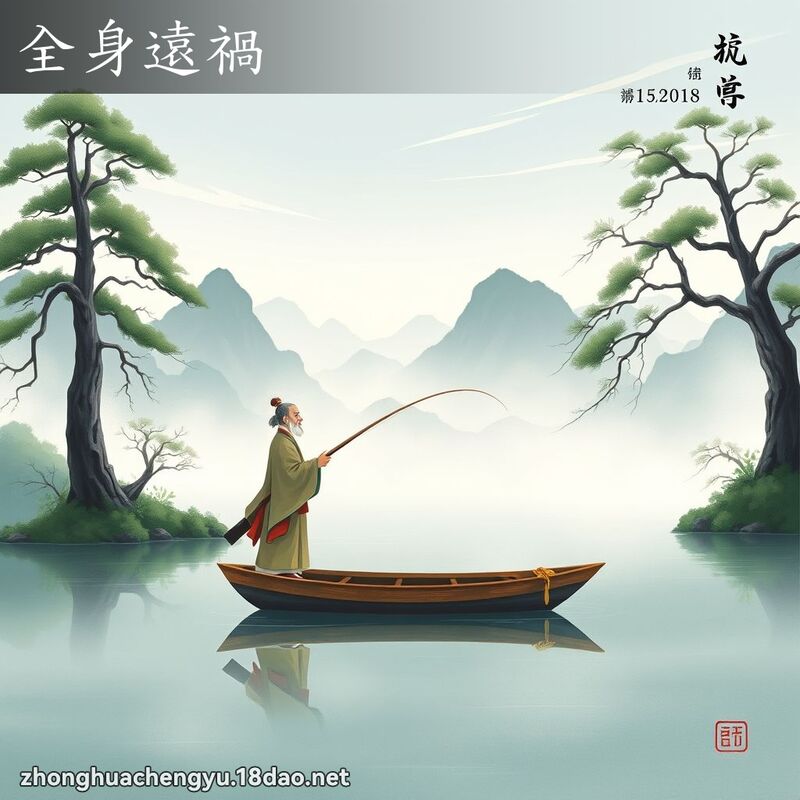 全身遠禍 - 中華成語配圖