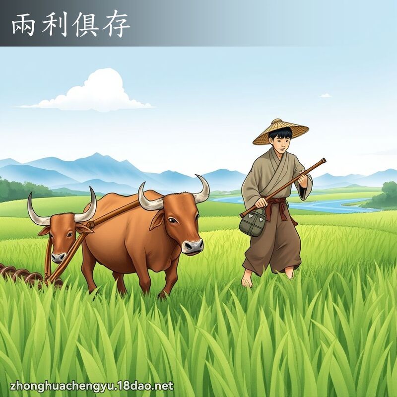 兩利俱存 - 中華成語配圖