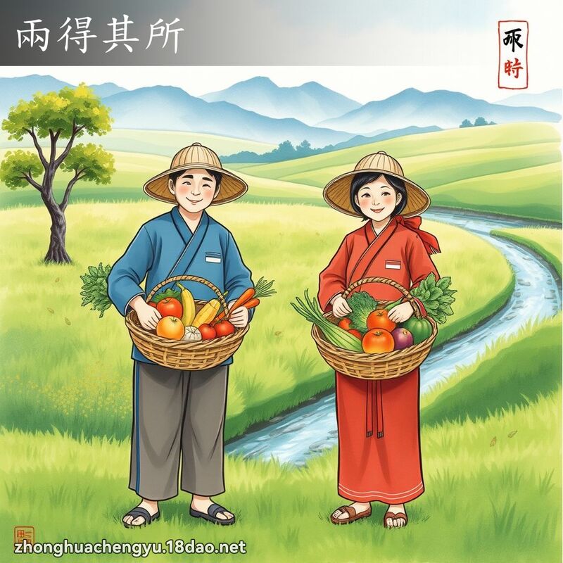 兩得其所 配图