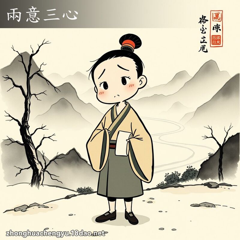兩意三心 - 中華成語配圖
