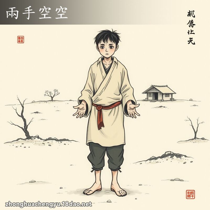 两手空空 - 中华成语配图