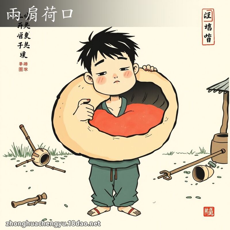 兩肩荷口 配图