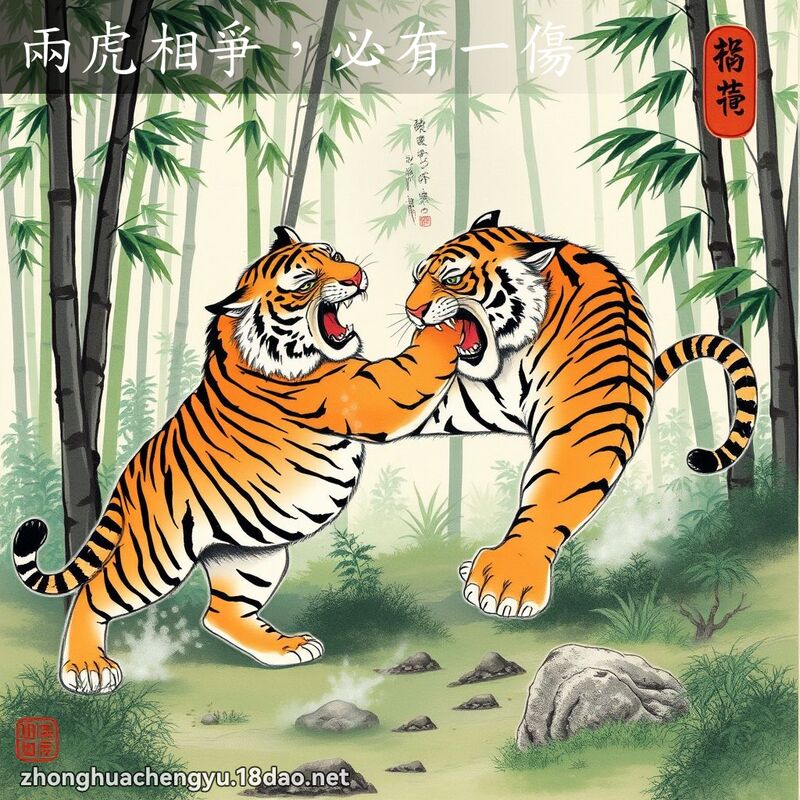 兩虎相爭,必有一傷 配图