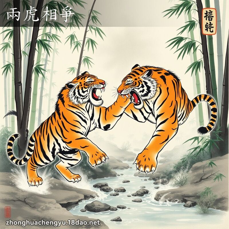 兩虎相爭 配图