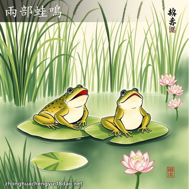 兩部蛙鳴 配图