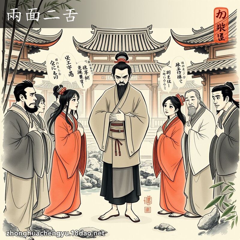 兩面二舌 配图