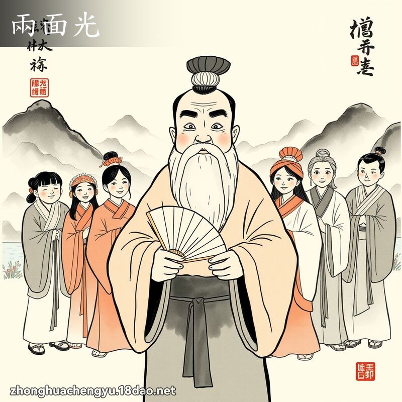 兩面光 配图