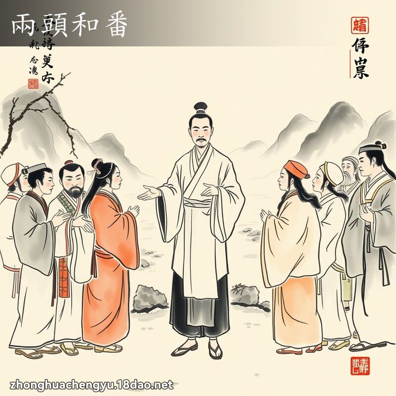 兩頭和番 配图