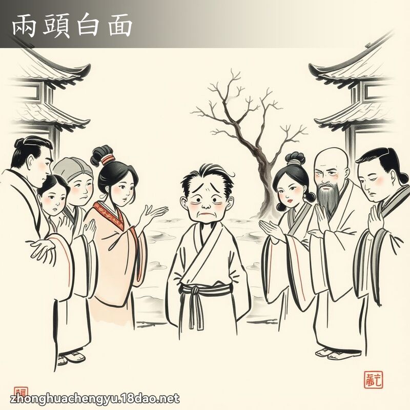 兩頭白面 配图
