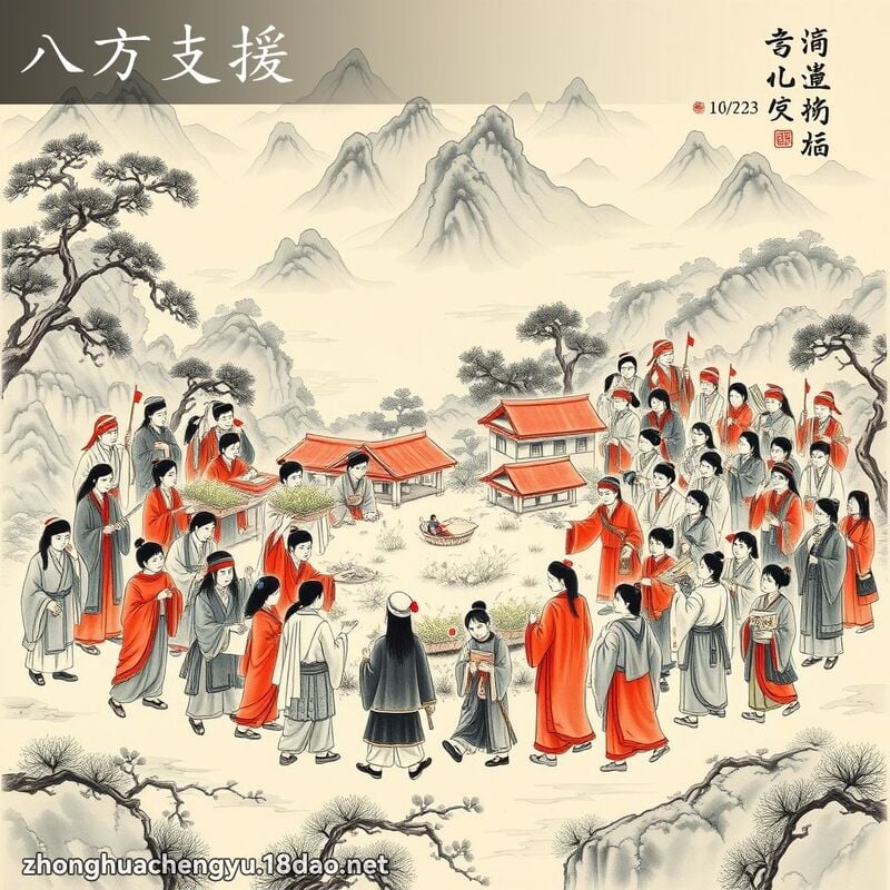 八方支援 配图