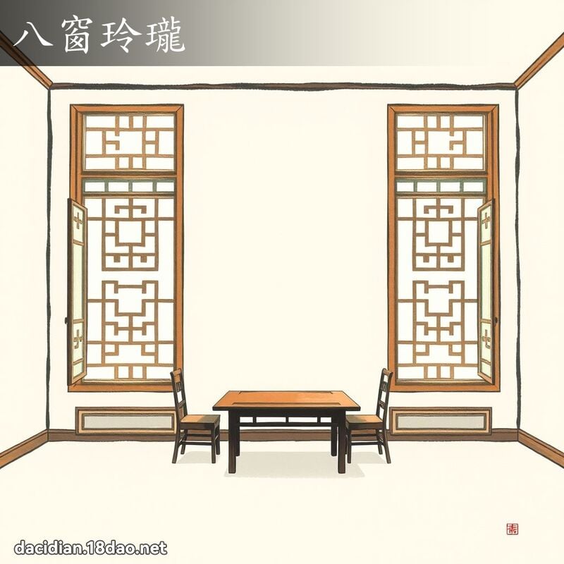 八窗玲瓏 配图